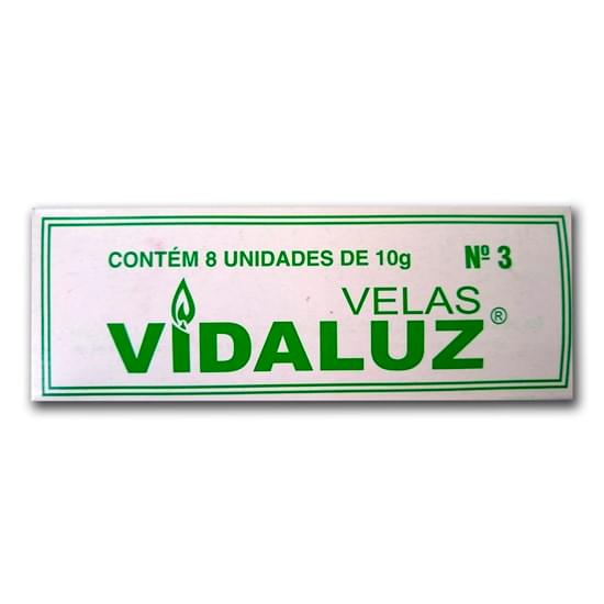 Imagem de Vela vida luz n3 branca c/8 10g