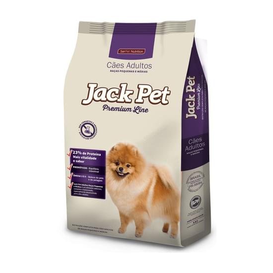 Imagem de Racao serpet jack pet premium line caes adulto racas pequenas e medias 20kg