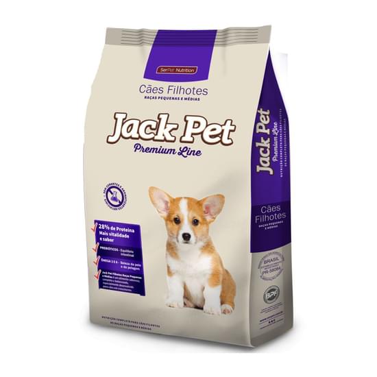 Imagem de Racao serpet jack pet premium line filhotes racas pequenas e medias 20kg