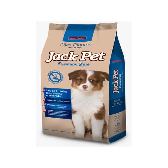 Imagem de Racao serpet jack pet premium line filhote todas racas 25kg