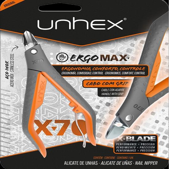 Imagem de Alicate para unhas unhex x70 - laranja