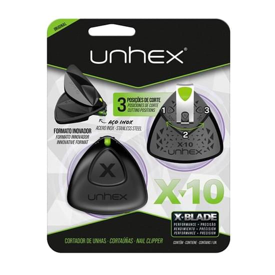 Imagem de Cortador de unhex x10 - verde (preto) - pino verde limão