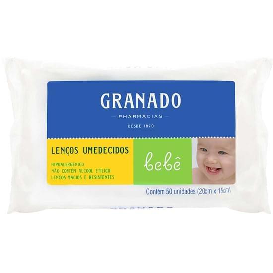 Imagem de Lenco umedecido granado bebe tradicional c/50un